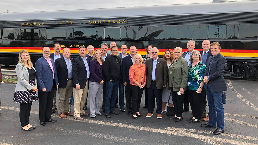 ACSCC members outside Kansas City Southern’s historic Southern Belle passenger train